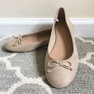 Suede Ballet Flats
